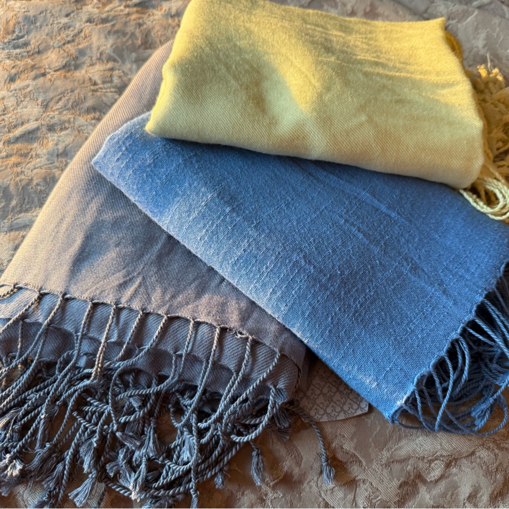 Trio of Vintage Millennial Scarves